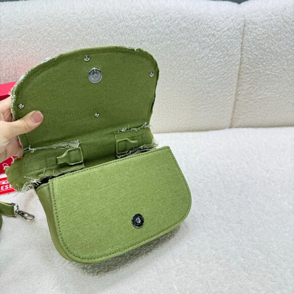 Diesel Green Diamond Shoulder Bag - Picture 7 of 9